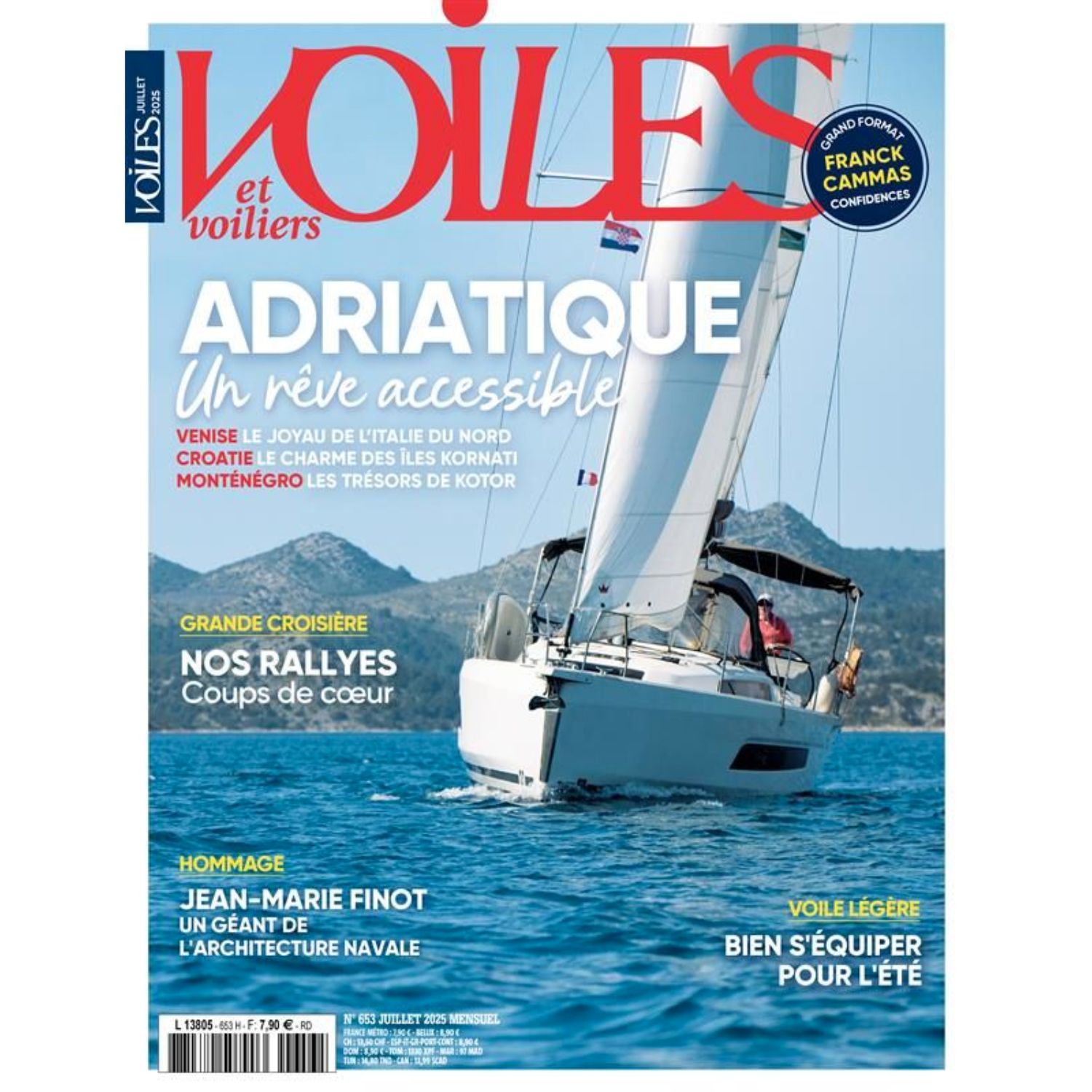 Voiles et Voiliers n°653 - Adriatique, un rêve accessible - juillet 2025