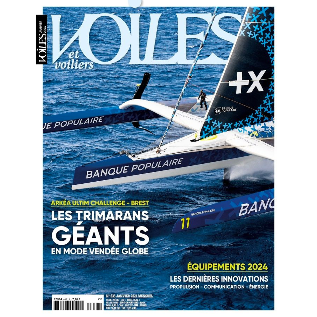 Voiles et Voiliers n°635 - Les trimarans géants - janvier 2024