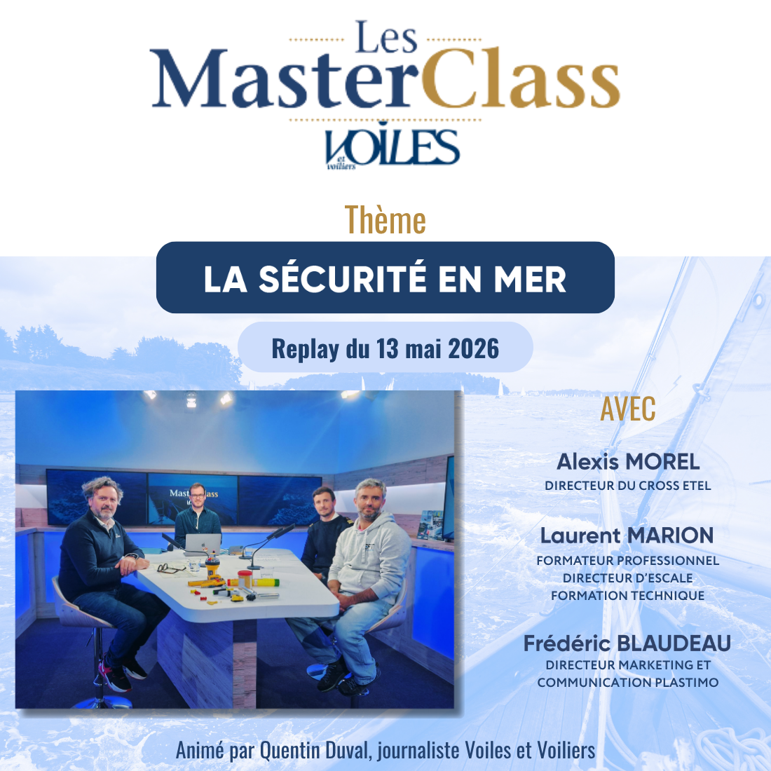 MasterClass Voiles et Voiliers - Sécurité en mer